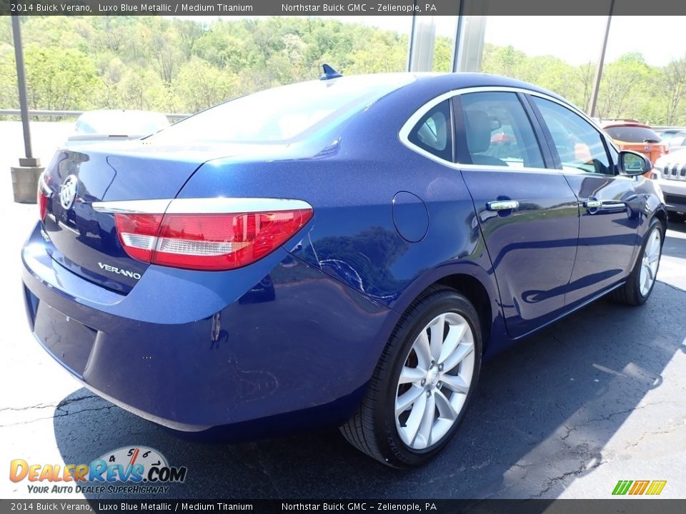 2014 Buick Verano Luxo Blue Metallic / Medium Titanium Photo #9