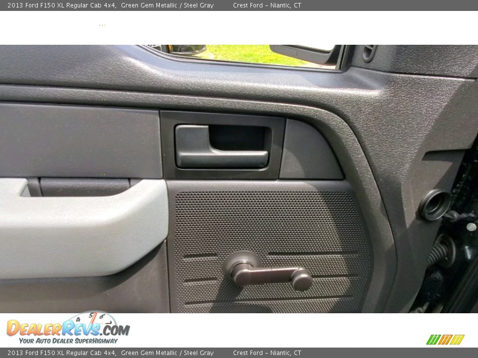 2013 Ford F150 XL Regular Cab 4x4 Green Gem Metallic / Steel Gray Photo #13