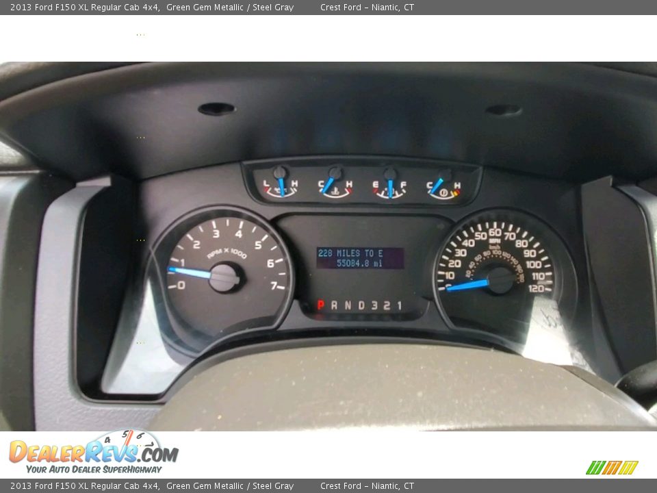 2013 Ford F150 XL Regular Cab 4x4 Green Gem Metallic / Steel Gray Photo #14