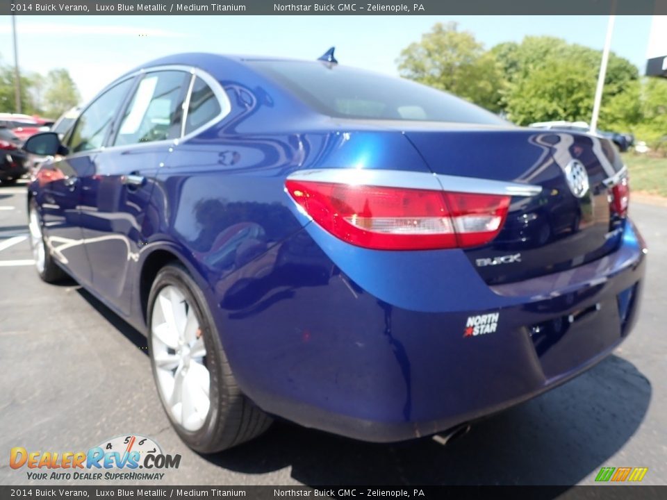 2014 Buick Verano Luxo Blue Metallic / Medium Titanium Photo #12