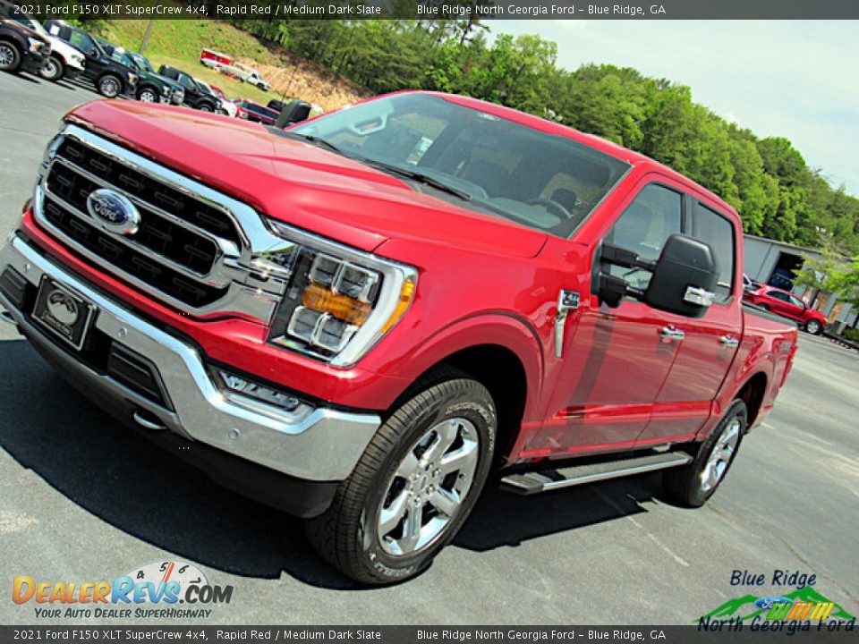 2021 Ford F150 XLT SuperCrew 4x4 Rapid Red / Medium Dark Slate Photo #23