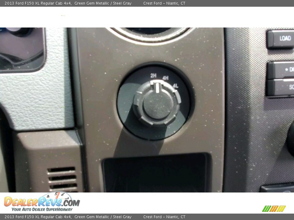 2013 Ford F150 XL Regular Cab 4x4 Green Gem Metallic / Steel Gray Photo #17