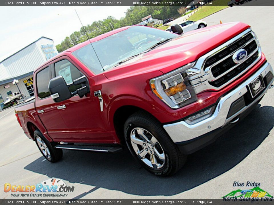 2021 Ford F150 XLT SuperCrew 4x4 Rapid Red / Medium Dark Slate Photo #24