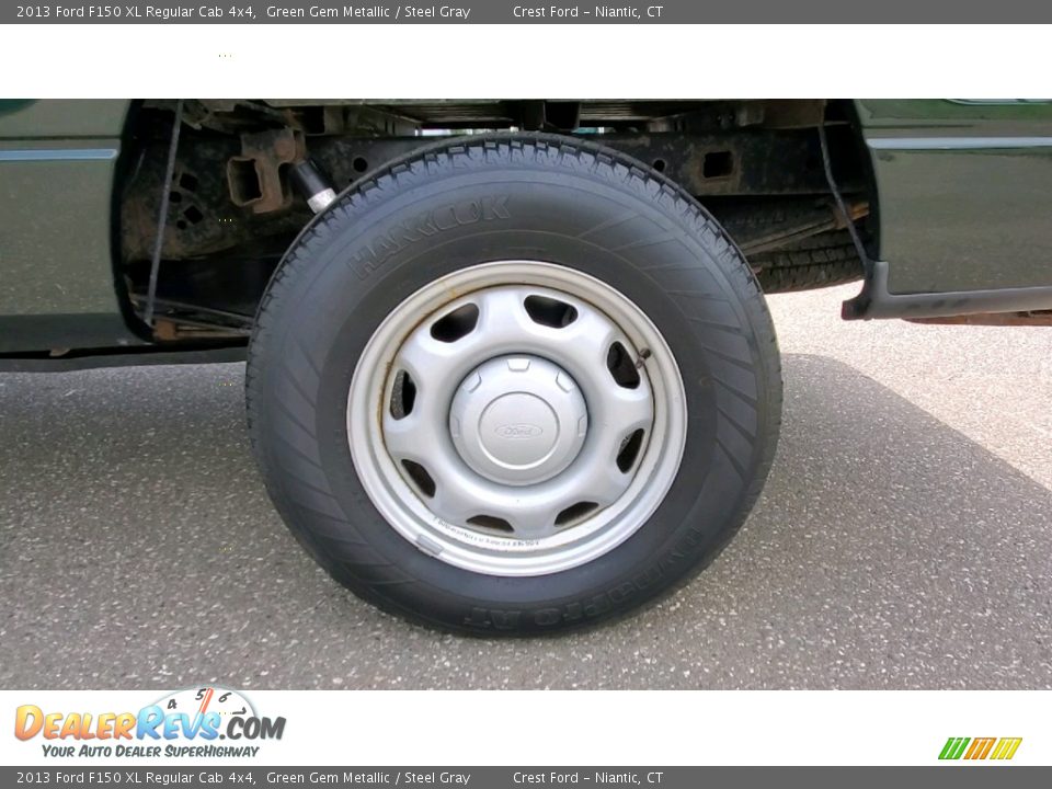 2013 Ford F150 XL Regular Cab 4x4 Green Gem Metallic / Steel Gray Photo #18