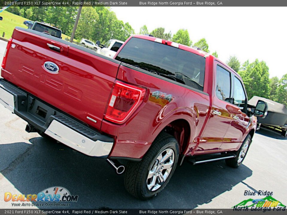 2021 Ford F150 XLT SuperCrew 4x4 Rapid Red / Medium Dark Slate Photo #25
