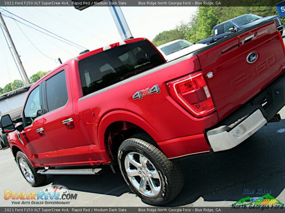 2021 Ford F150 XLT SuperCrew 4x4 Rapid Red / Medium Dark Slate Photo #26