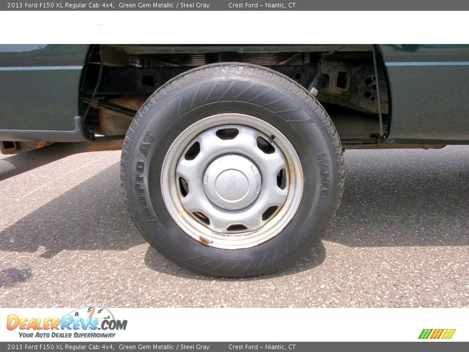 2013 Ford F150 XL Regular Cab 4x4 Green Gem Metallic / Steel Gray Photo #20