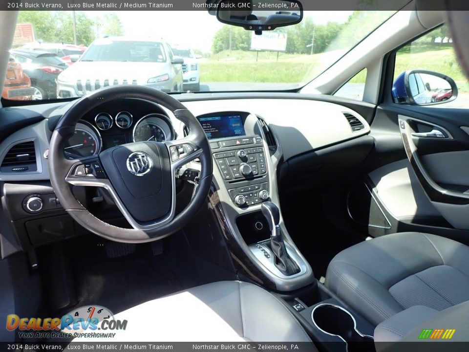 2014 Buick Verano Luxo Blue Metallic / Medium Titanium Photo #18