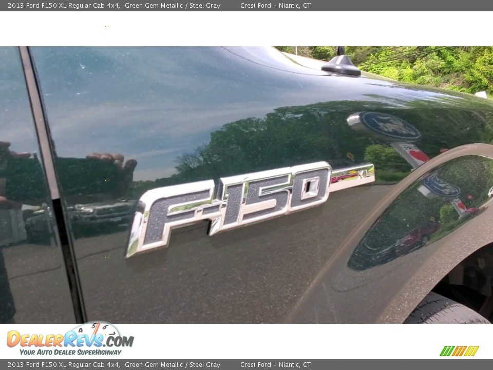 2013 Ford F150 XL Regular Cab 4x4 Green Gem Metallic / Steel Gray Photo #23