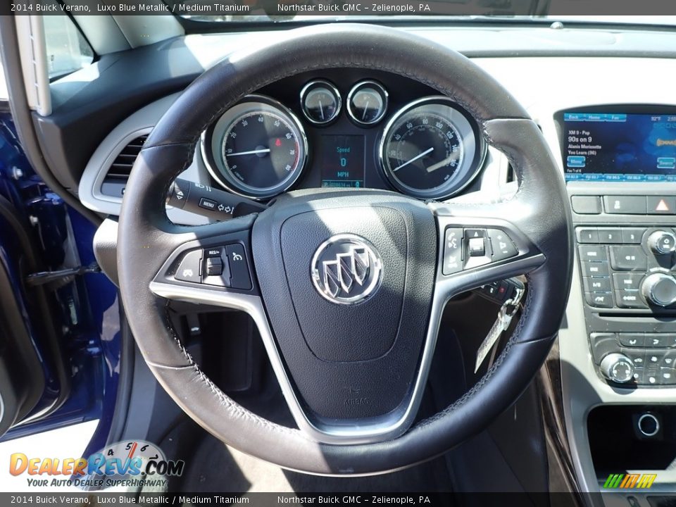 2014 Buick Verano Luxo Blue Metallic / Medium Titanium Photo #22