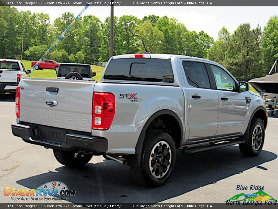 2021 Ford Ranger STX SuperCrew 4x4 Iconic Silver Metallic / Ebony Photo #5