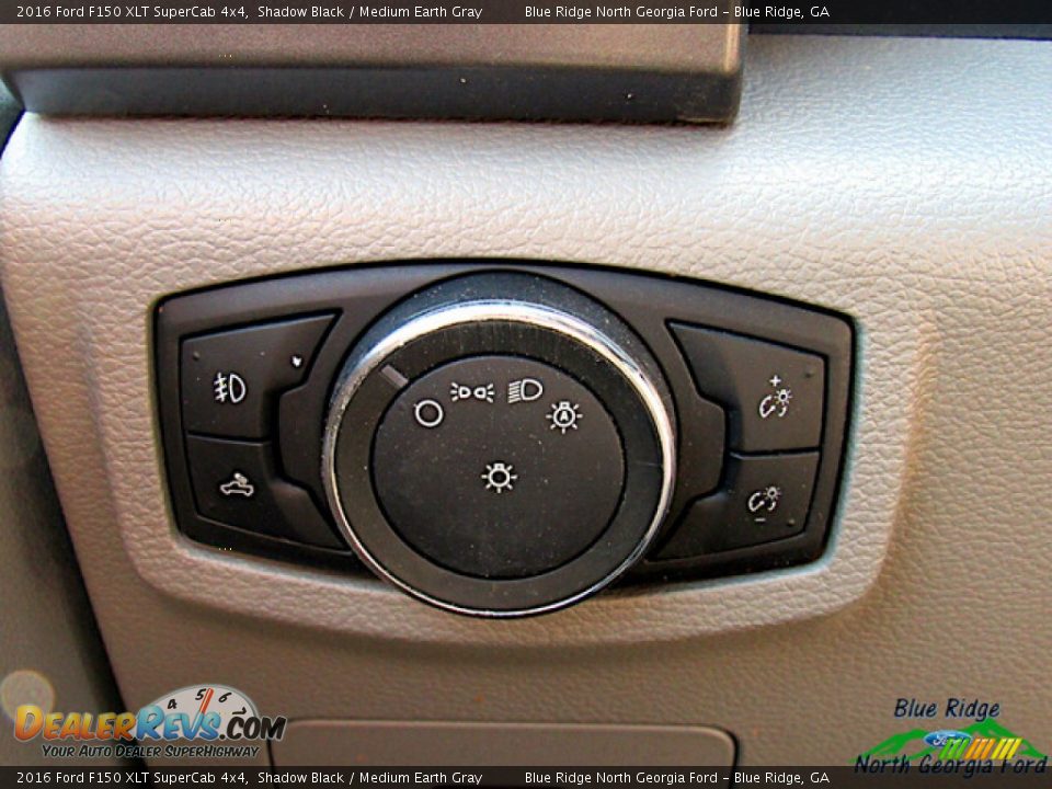 2016 Ford F150 XLT SuperCab 4x4 Shadow Black / Medium Earth Gray Photo #19