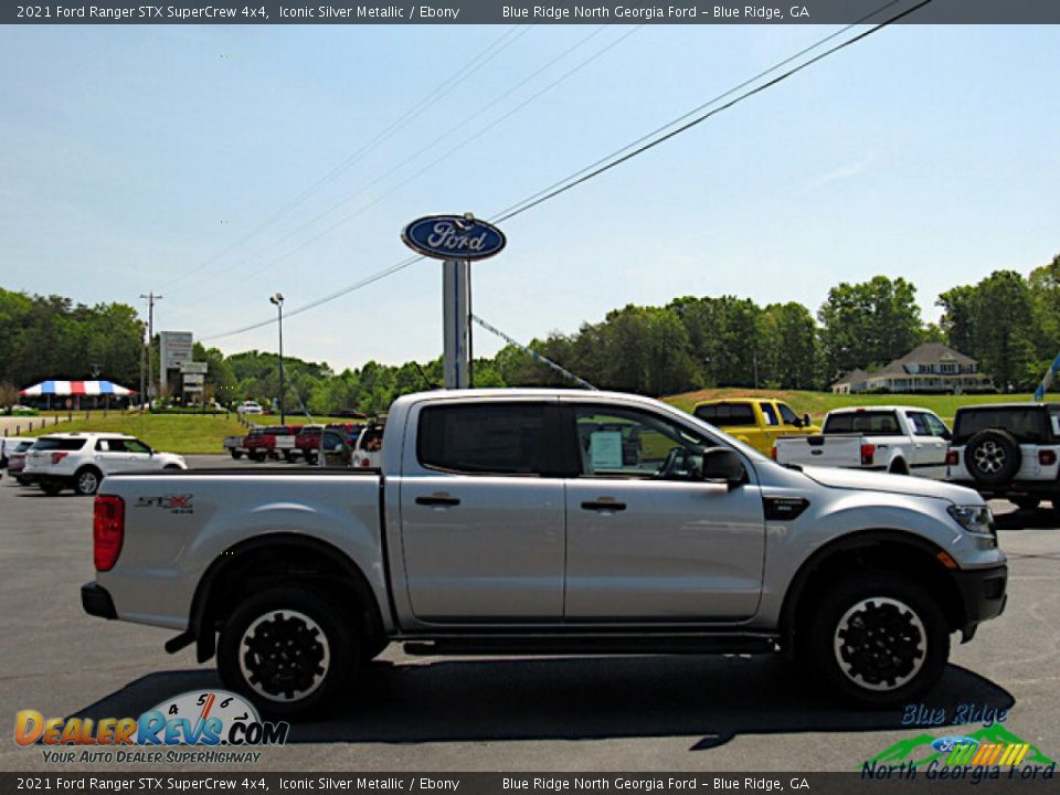 2021 Ford Ranger STX SuperCrew 4x4 Iconic Silver Metallic / Ebony Photo #6