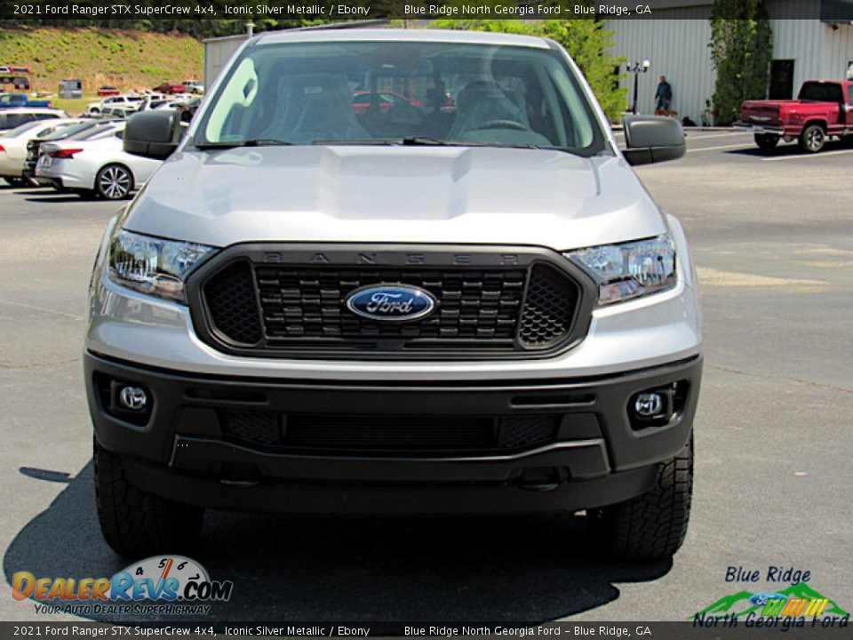 2021 Ford Ranger STX SuperCrew 4x4 Iconic Silver Metallic / Ebony Photo #8