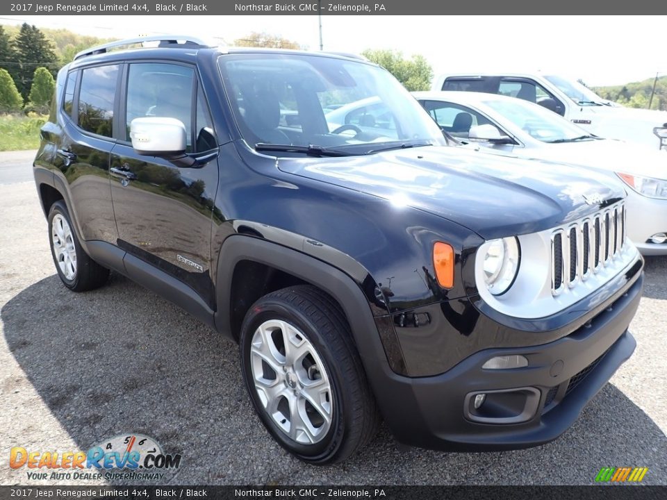 2017 Jeep Renegade Limited 4x4 Black / Black Photo #4