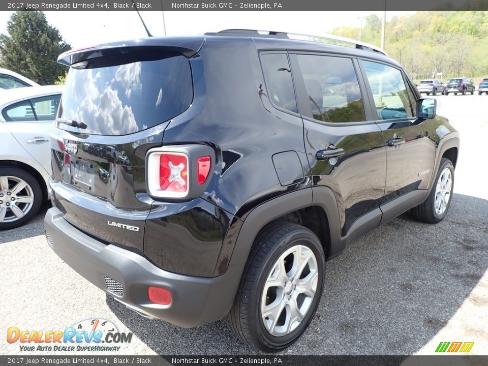 2017 Jeep Renegade Limited 4x4 Black / Black Photo #6