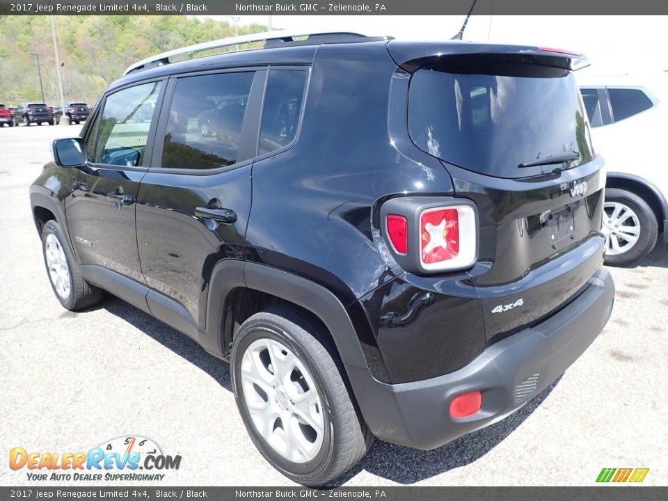 2017 Jeep Renegade Limited 4x4 Black / Black Photo #8