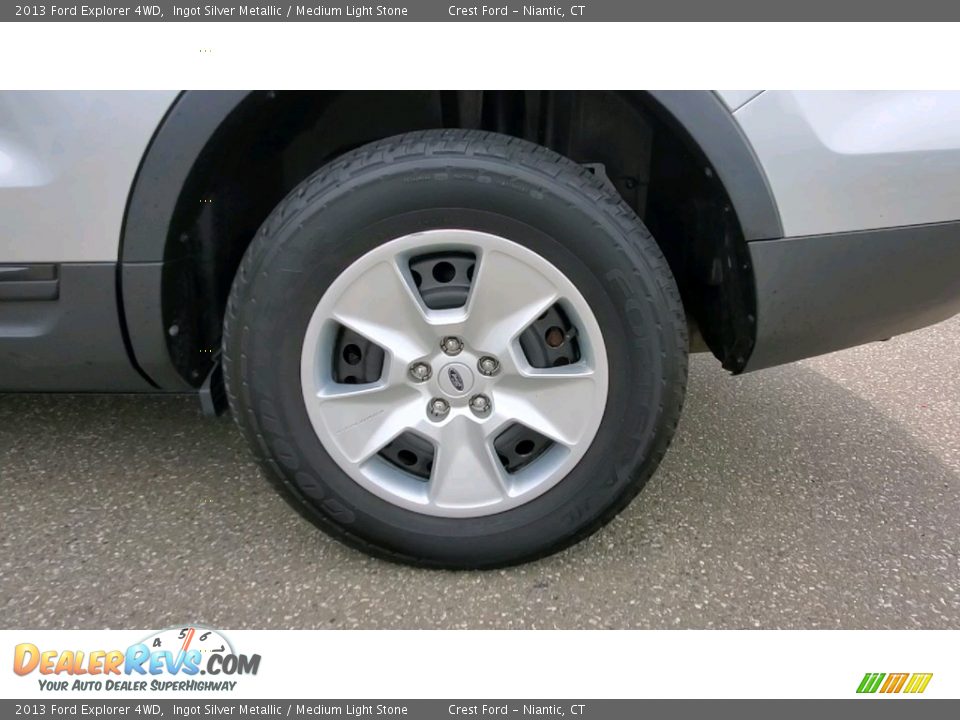 2013 Ford Explorer 4WD Ingot Silver Metallic / Medium Light Stone Photo #18