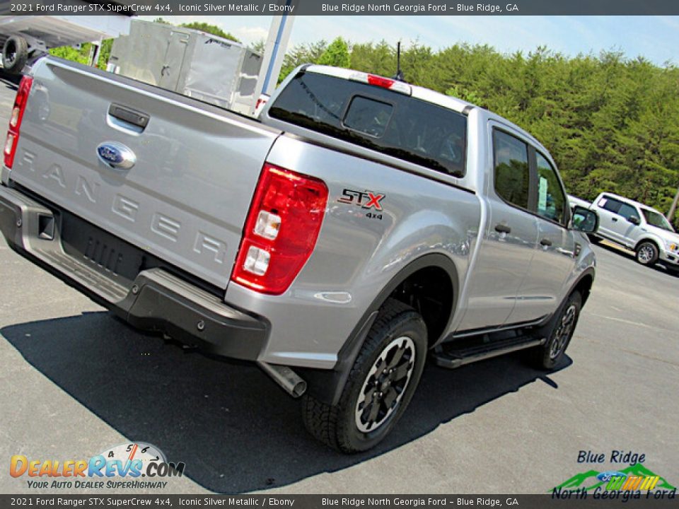 2021 Ford Ranger STX SuperCrew 4x4 Iconic Silver Metallic / Ebony Photo #26