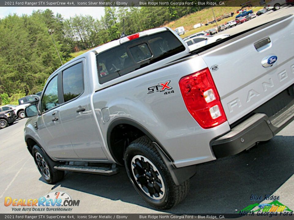 2021 Ford Ranger STX SuperCrew 4x4 Iconic Silver Metallic / Ebony Photo #27