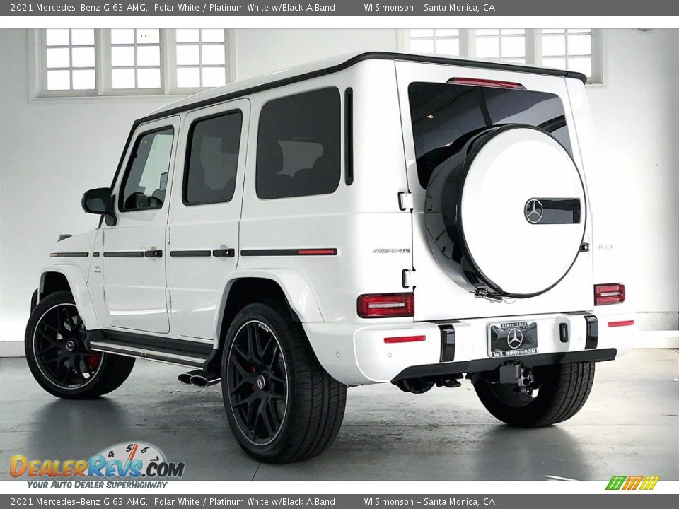 2021 Mercedes-Benz G 63 AMG Polar White / Platinum White w/Black A Band Photo #2