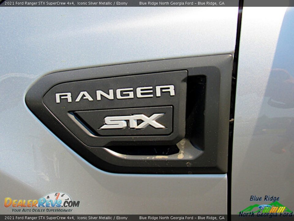 2021 Ford Ranger STX SuperCrew 4x4 Iconic Silver Metallic / Ebony Photo #28