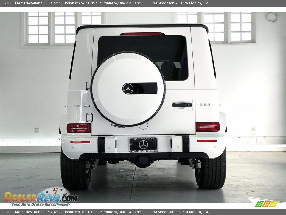 2021 Mercedes-Benz G 63 AMG Polar White / Platinum White w/Black A Band Photo #3