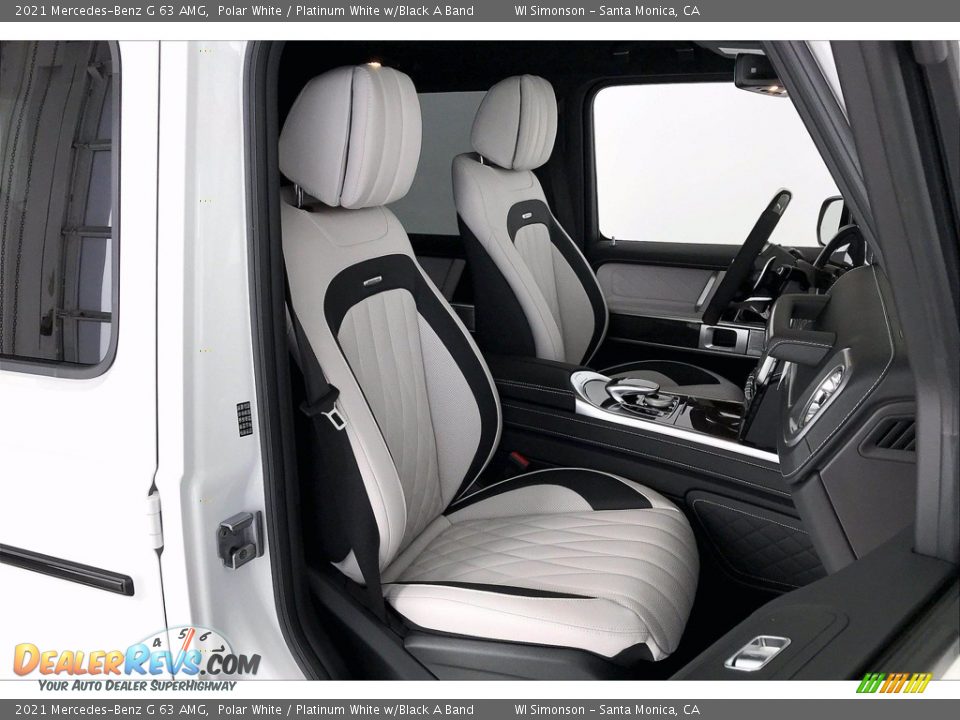Platinum White w/Black A Band Interior - 2021 Mercedes-Benz G 63 AMG Photo #5
