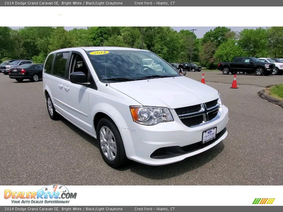 2014 Dodge Grand Caravan SE Bright White / Black/Light Graystone Photo #1