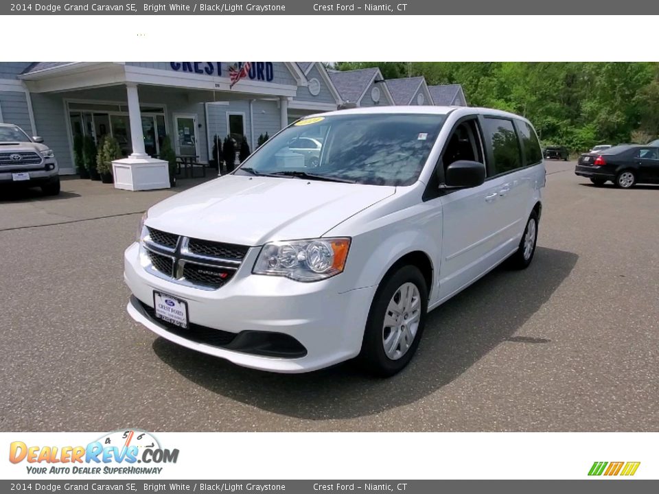2014 Dodge Grand Caravan SE Bright White / Black/Light Graystone Photo #3