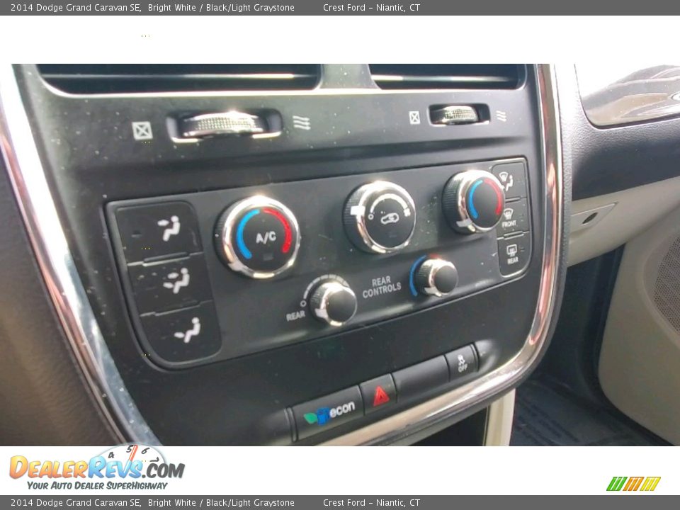 2014 Dodge Grand Caravan SE Bright White / Black/Light Graystone Photo #15