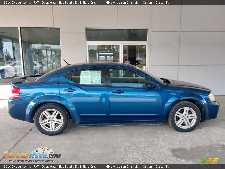 2010 Dodge Avenger R/T Deep Water Blue Pearl / Dark Slate Gray Photo #3