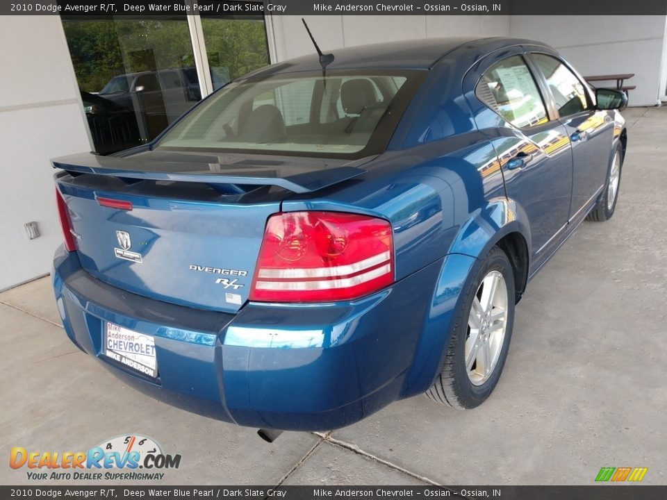 2010 Dodge Avenger R/T Deep Water Blue Pearl / Dark Slate Gray Photo #4