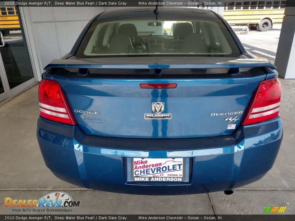 2010 Dodge Avenger R/T Deep Water Blue Pearl / Dark Slate Gray Photo #5