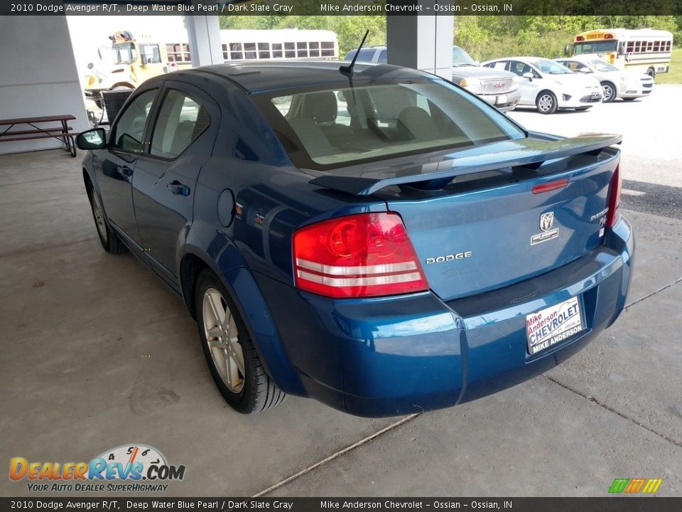 2010 Dodge Avenger R/T Deep Water Blue Pearl / Dark Slate Gray Photo #7