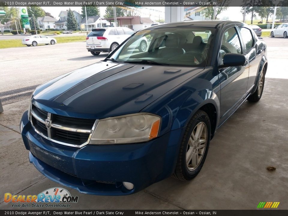 2010 Dodge Avenger R/T Deep Water Blue Pearl / Dark Slate Gray Photo #8