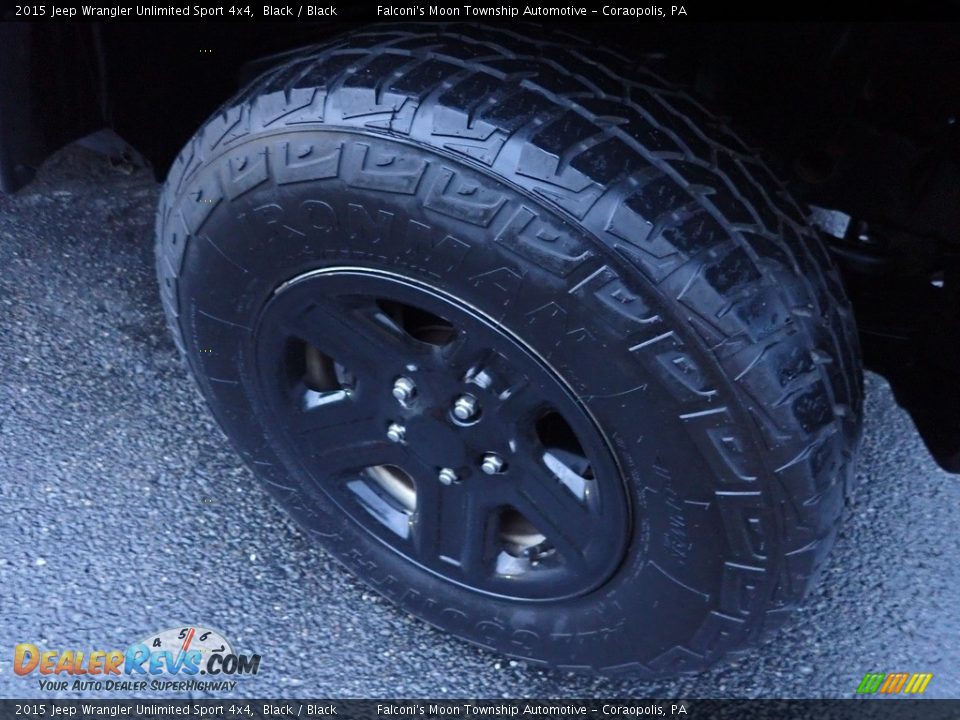 2015 Jeep Wrangler Unlimited Sport 4x4 Black / Black Photo #9