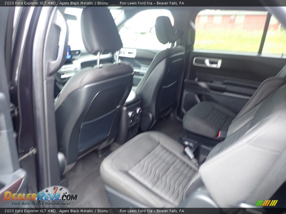 2020 Ford Explorer XLT 4WD Agate Black Metallic / Ebony Photo #12