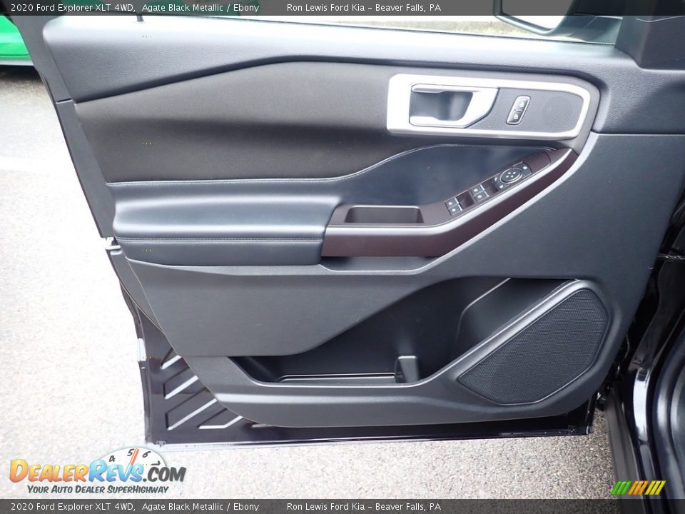 2020 Ford Explorer XLT 4WD Agate Black Metallic / Ebony Photo #14