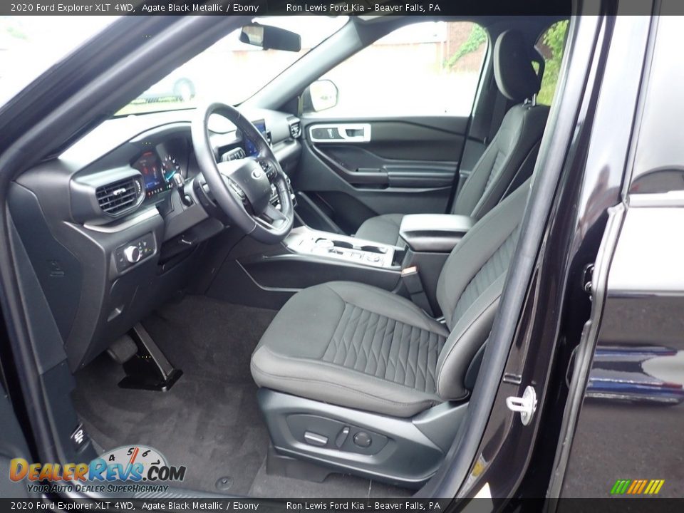 2020 Ford Explorer XLT 4WD Agate Black Metallic / Ebony Photo #15