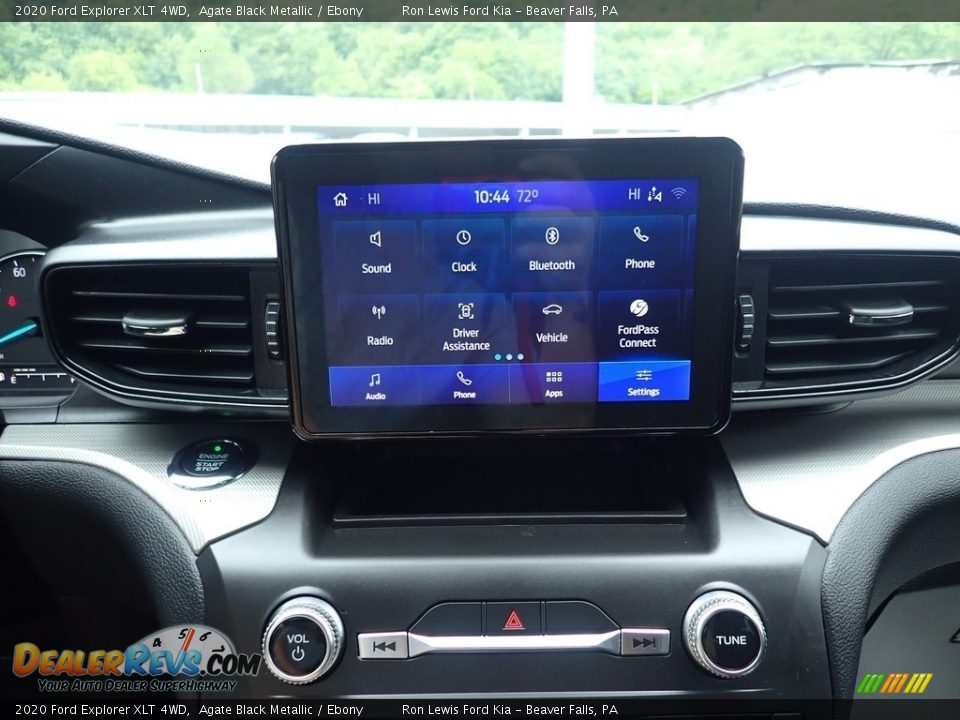 2020 Ford Explorer XLT 4WD Agate Black Metallic / Ebony Photo #18