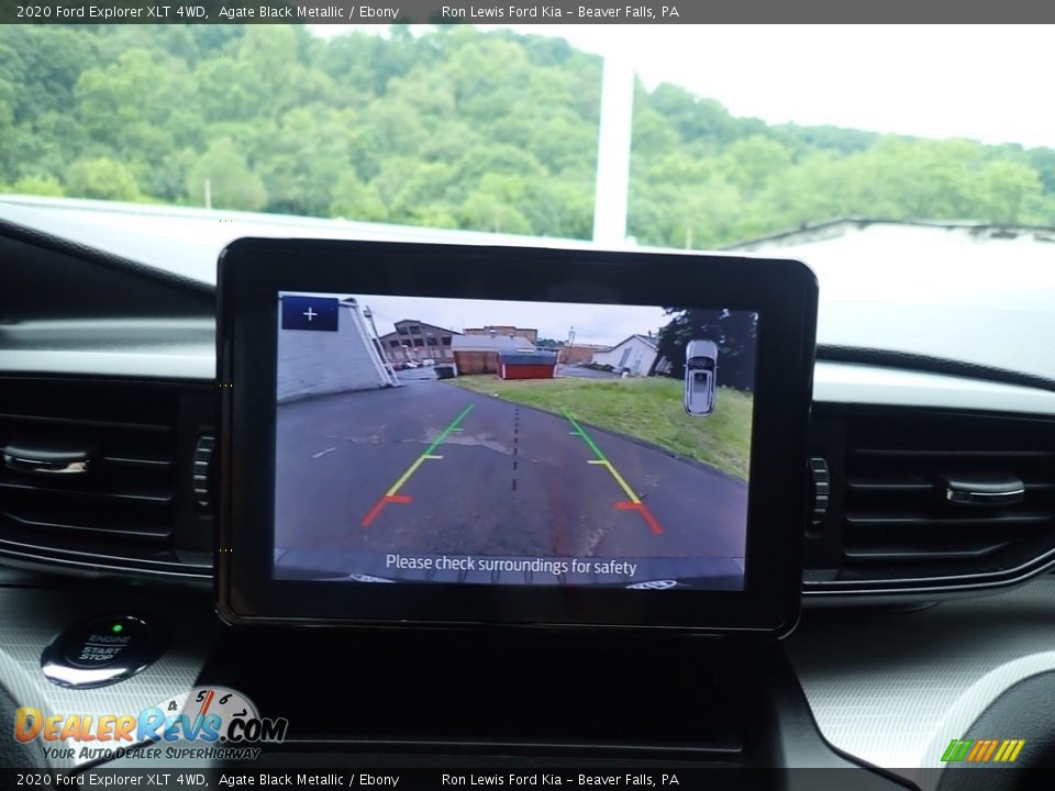 2020 Ford Explorer XLT 4WD Agate Black Metallic / Ebony Photo #19