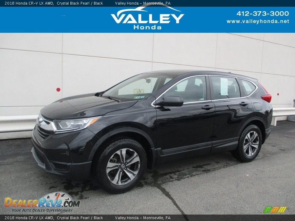 2018 Honda CR-V LX AWD Crystal Black Pearl / Black Photo #1