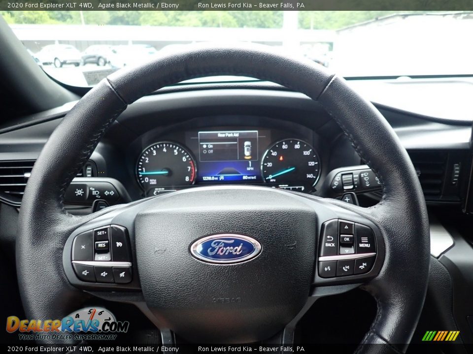 2020 Ford Explorer XLT 4WD Agate Black Metallic / Ebony Photo #21