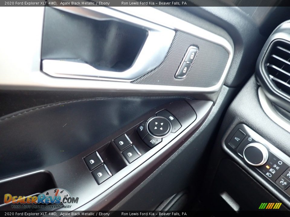 2020 Ford Explorer XLT 4WD Agate Black Metallic / Ebony Photo #22