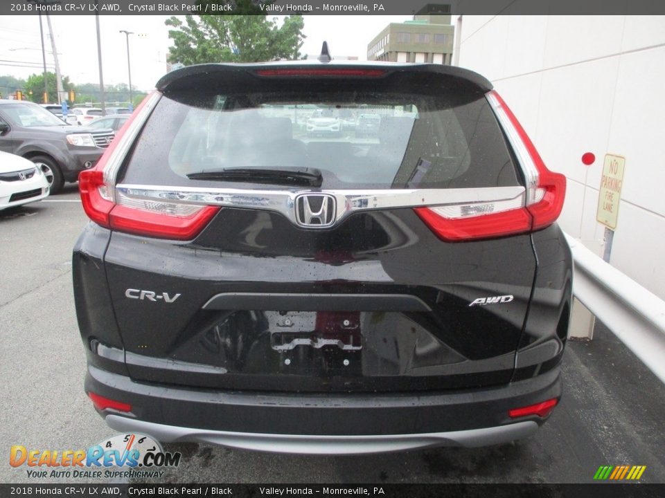 2018 Honda CR-V LX AWD Crystal Black Pearl / Black Photo #4