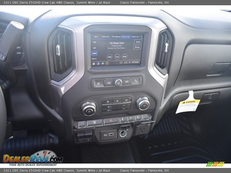 2021 GMC Sierra 3500HD Crew Cab 4WD Chassis Summit White / Jet Black Photo #14