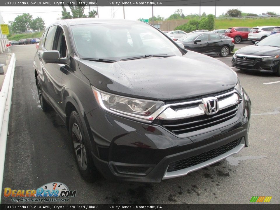 2018 Honda CR-V LX AWD Crystal Black Pearl / Black Photo #7