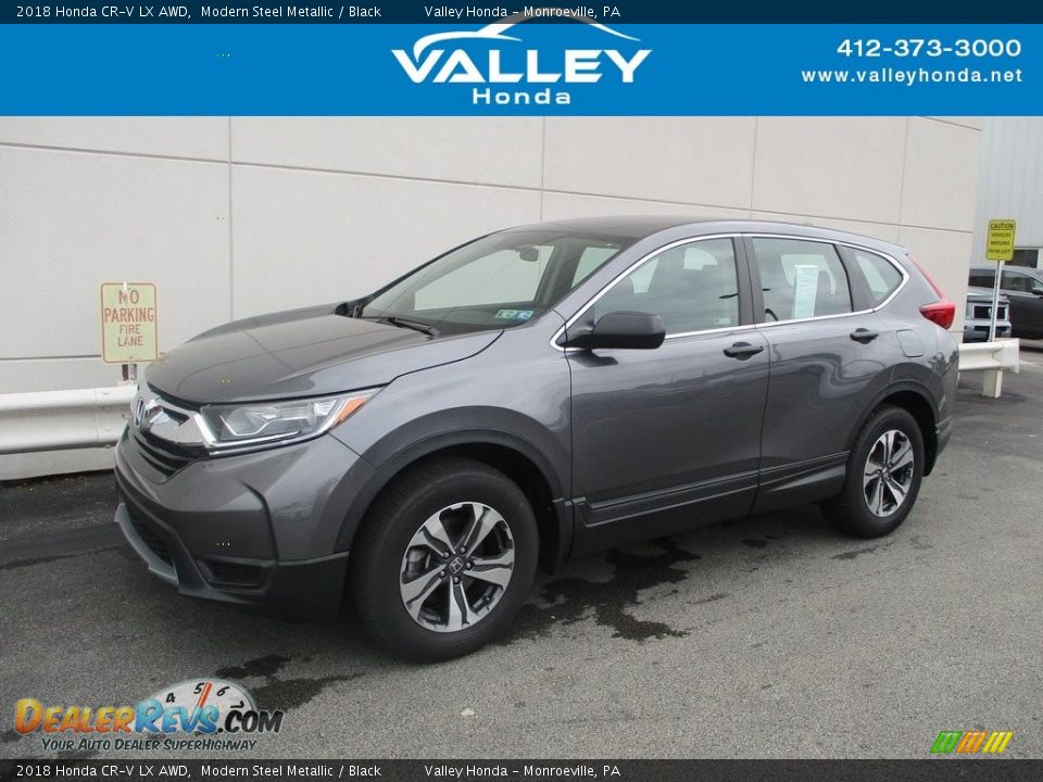 2018 Honda CR-V LX AWD Modern Steel Metallic / Black Photo #1