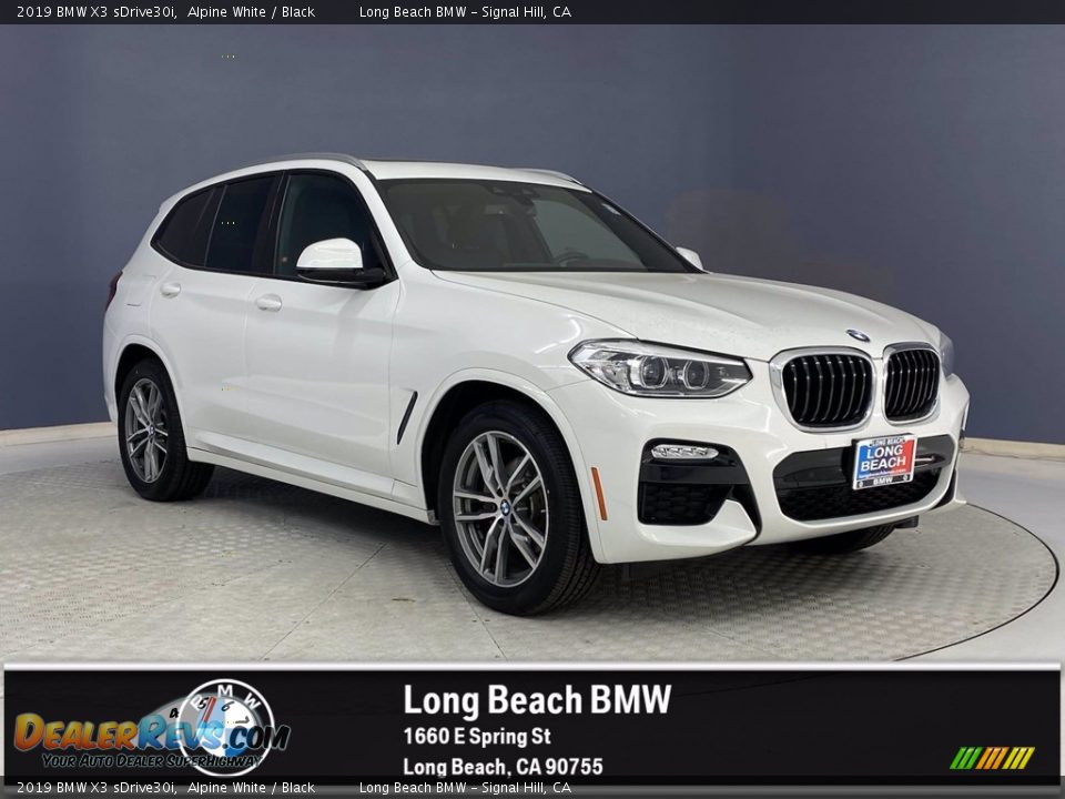 2019 BMW X3 sDrive30i Alpine White / Black Photo #1